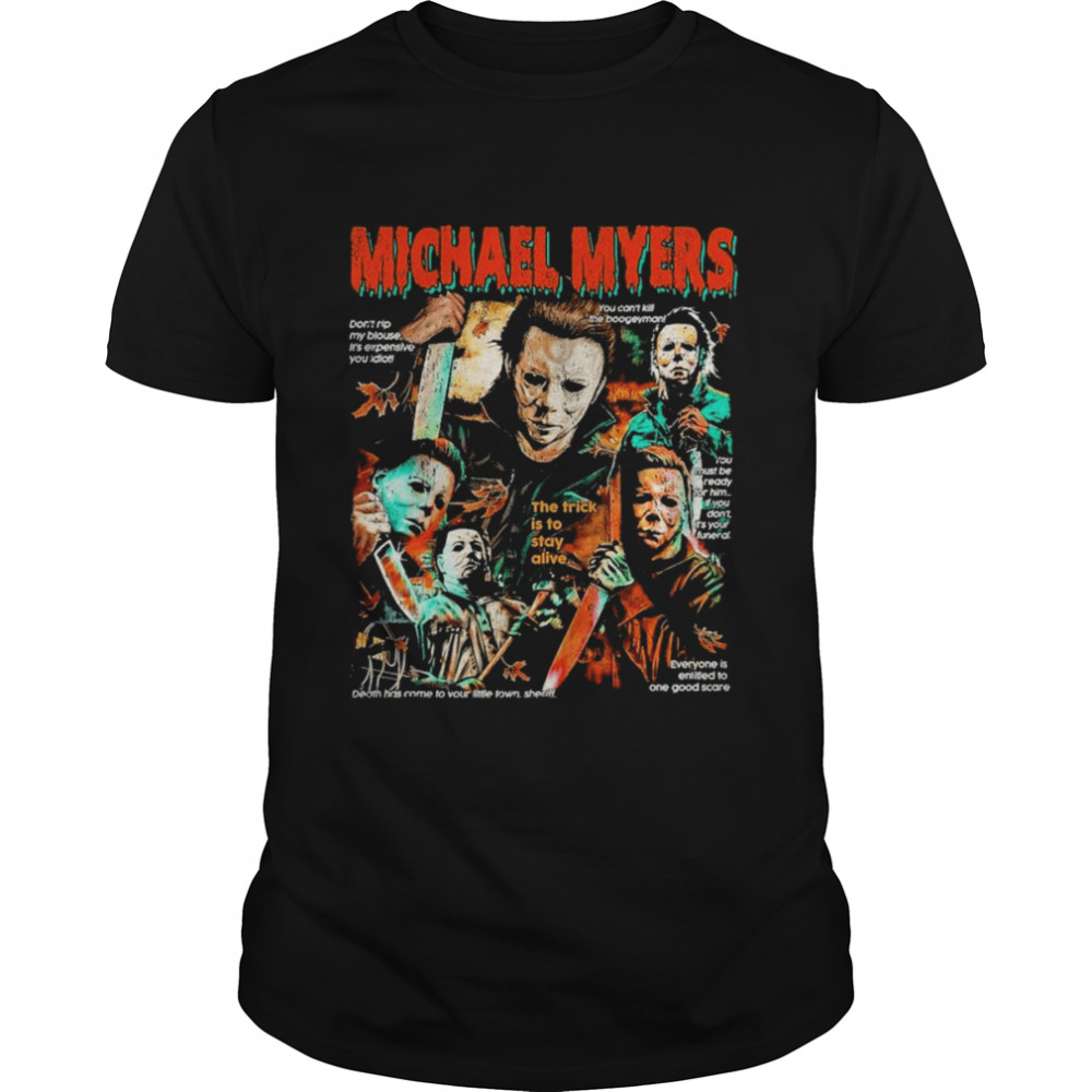 Michael Myers Horror Movie Fan Style 2022 Retro T-shirt Classic Men's T-shirt