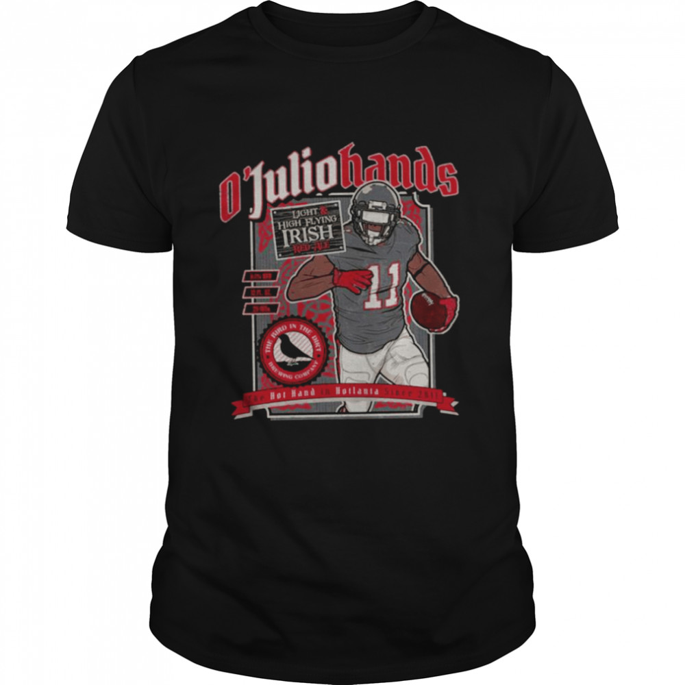 O Juliohands Irish Red Ale Craft Beer Label Design Julio Jones shirt