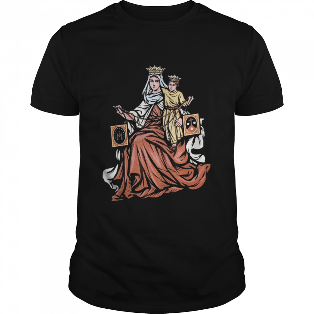 Our Lady of Mount Carmel Scapular St Teresa of Avila Simon T-Shirt