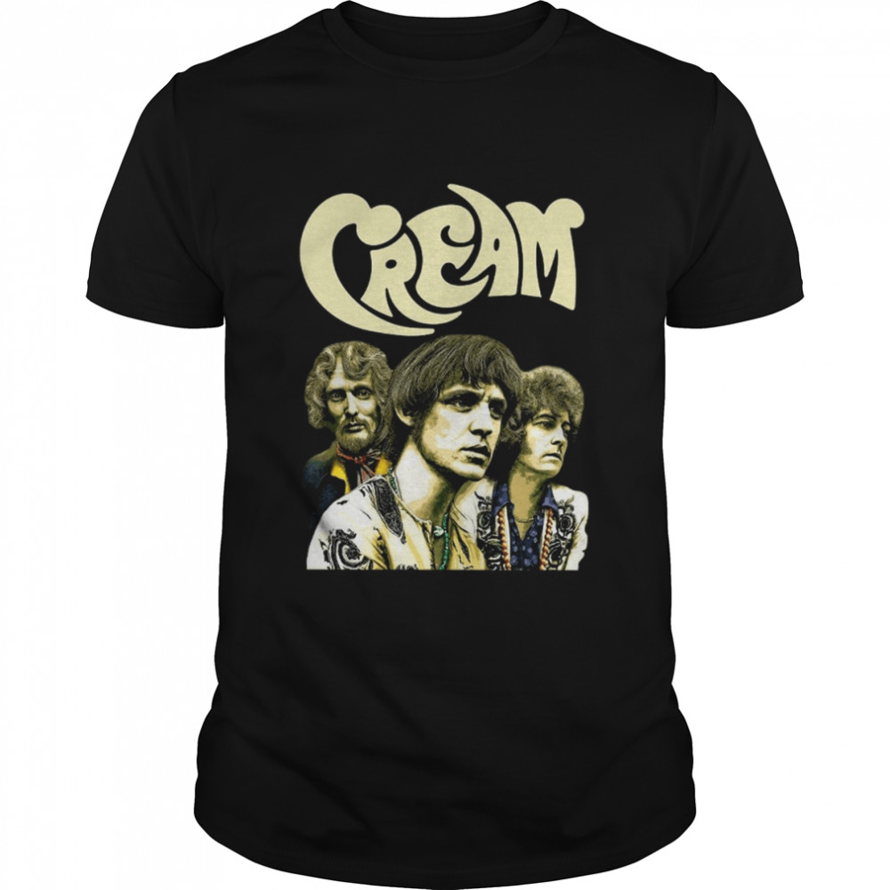 Vintage Style Cream Rock Band shirt