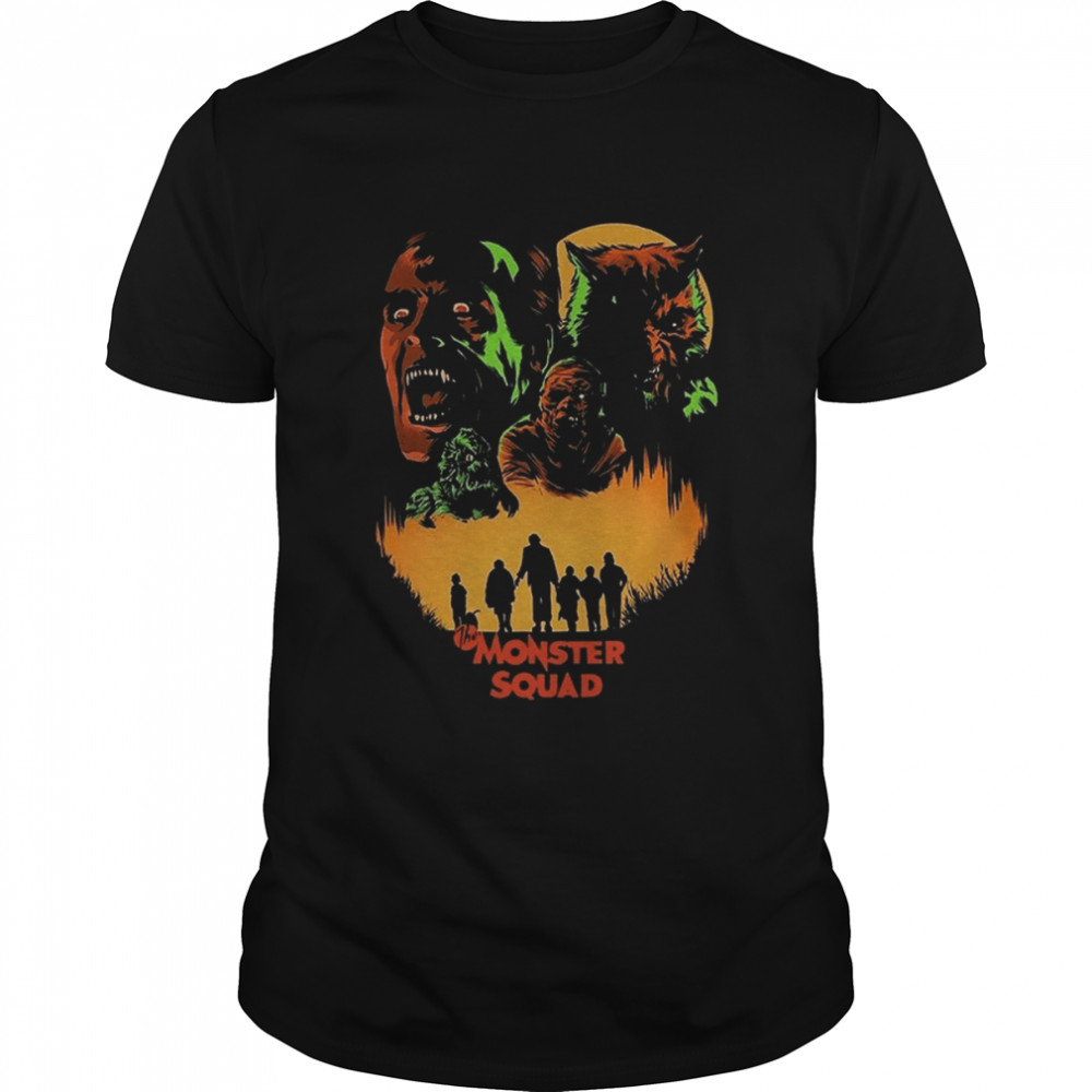 Vintage The Monster Squad Horror Poster shirt