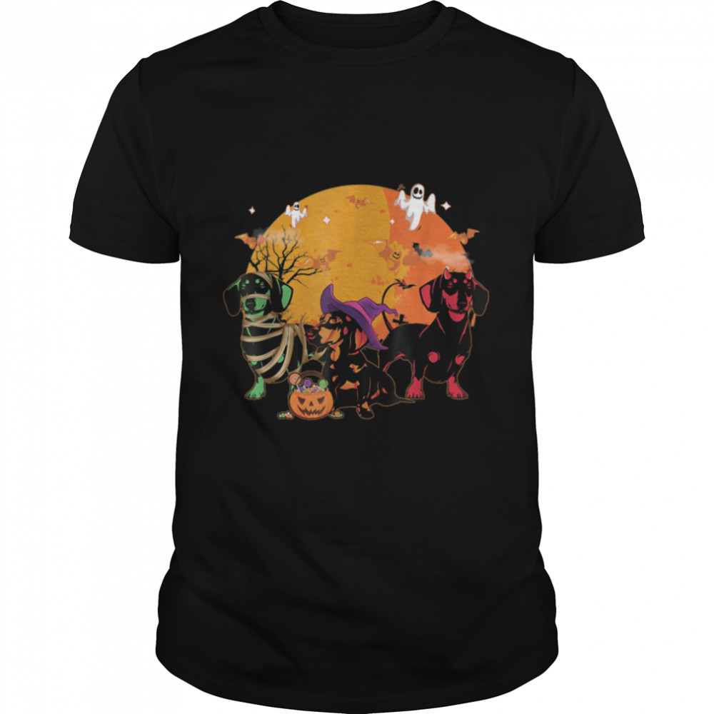 Dachshund Halloween Costume Funny Shirt Dog lover Gift T-Shirt B0B82QPNV2