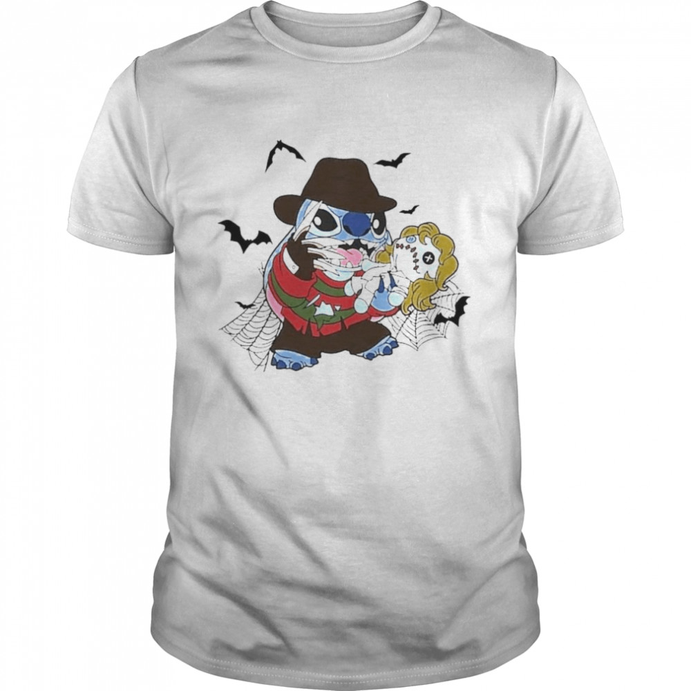 Freddy Krueger Stitch Halloween shirt