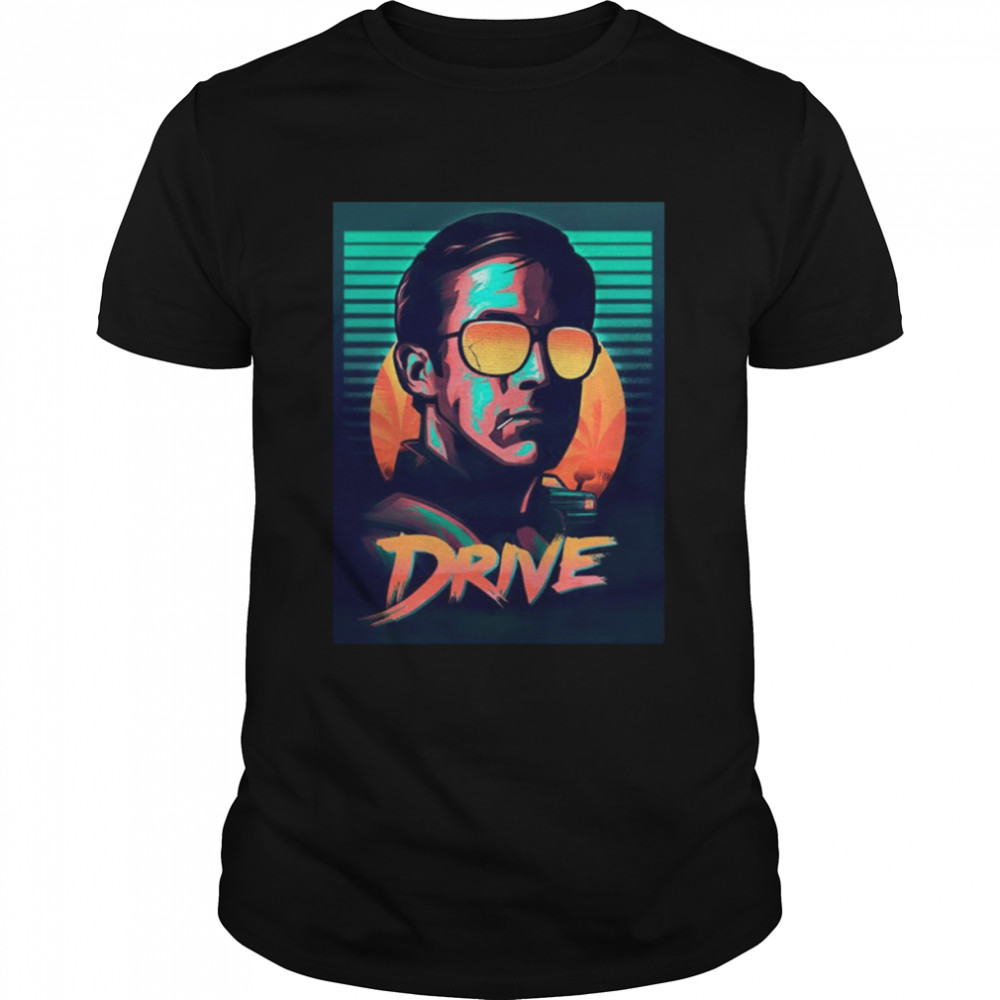 Graphic Drive Movie Ryan Gosling Portrait shirt
