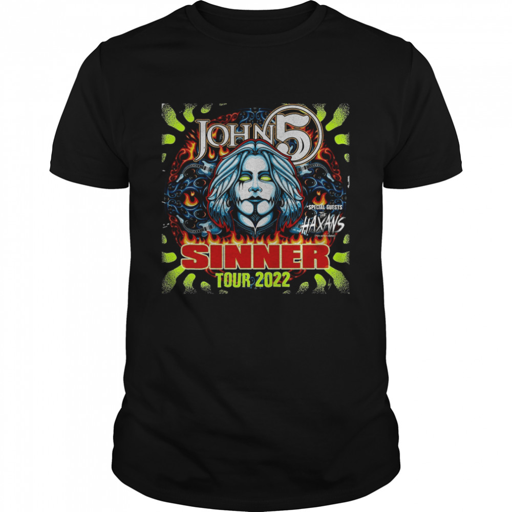 John 5 And The Creatures Sinner Album John 5 Sinner Album Rock Shirt