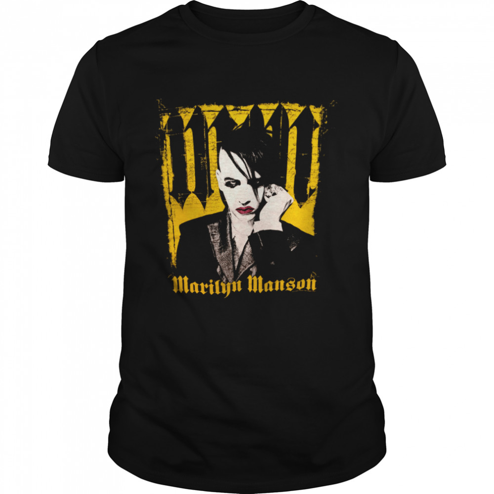 Marilyn Manson 2004 Against All Gods American Tour Black Goth Small shirt Classic Men's T-shirt