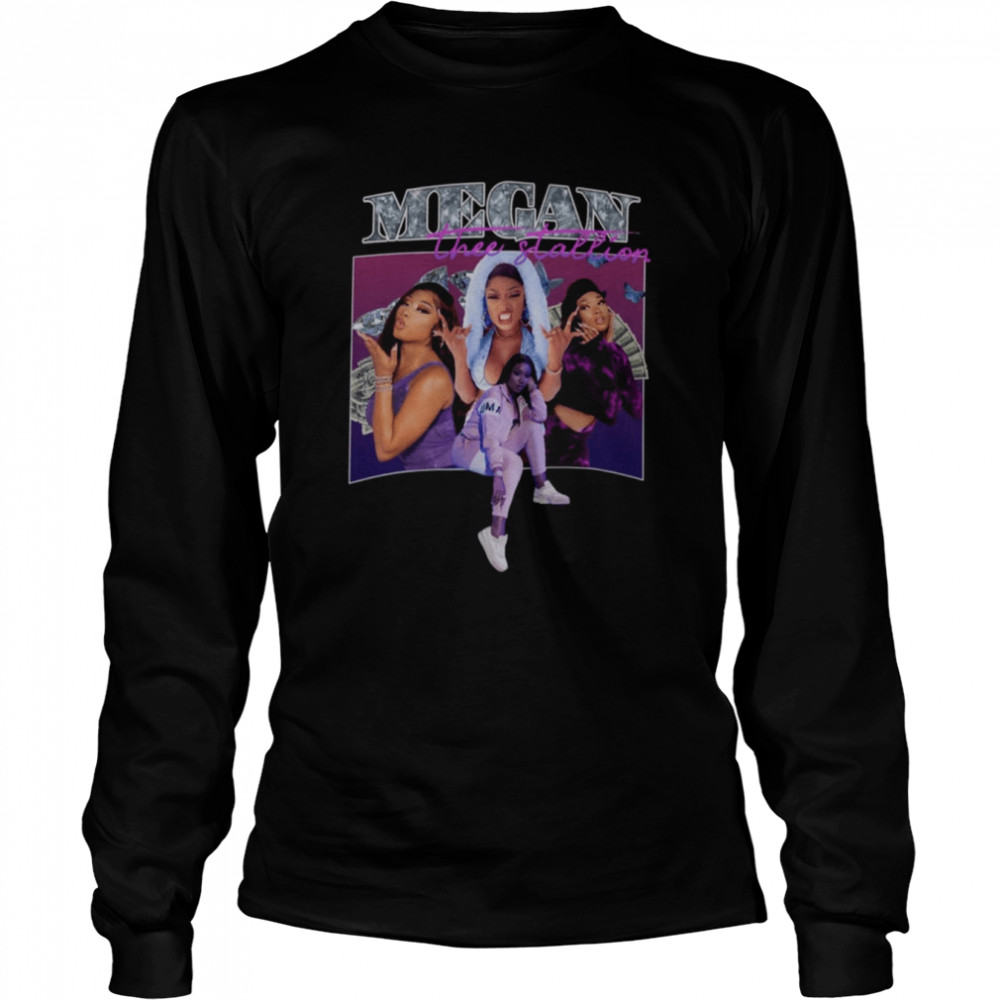 Mens Best Megan Thee Stallion Lyrics Trending Wet Ass Pussy T- Long Sleeved T-shirt