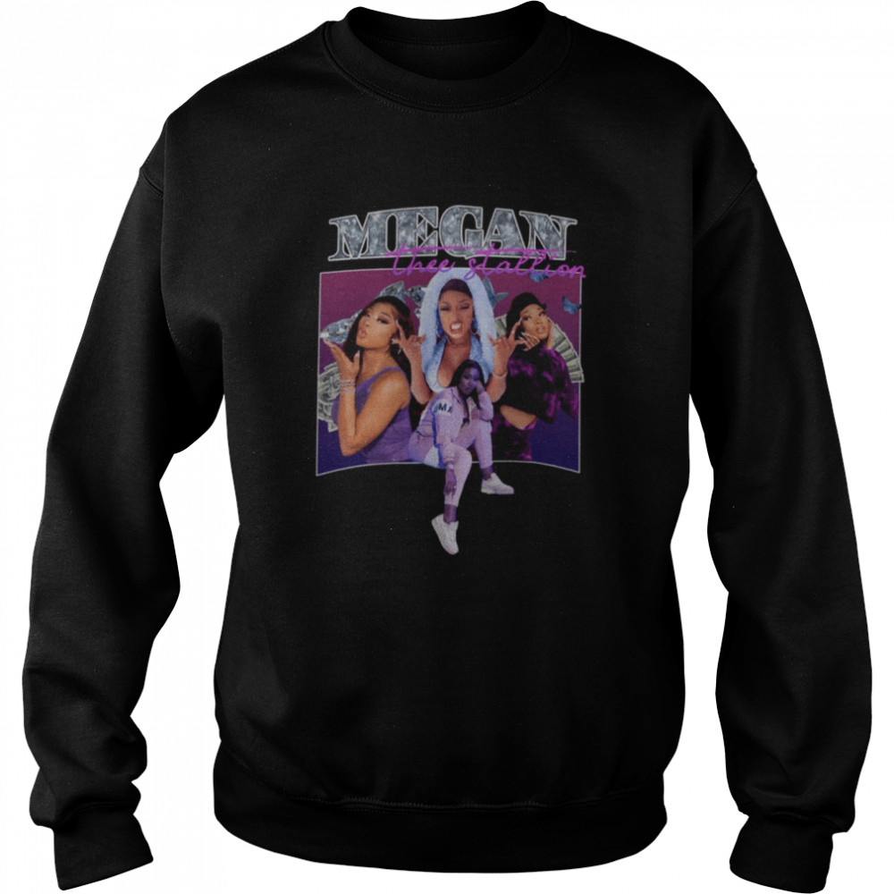 Mens Best Megan Thee Stallion Lyrics Trending Wet Ass Pussy T- Unisex Sweatshirt