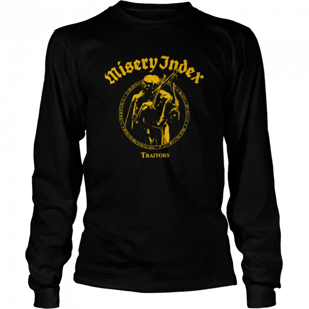 Misery Index Traitors Dying Fetus Napalm Pig Destroyer Grindcore Pig Rock Band shirt Long Sleeved T-shirt