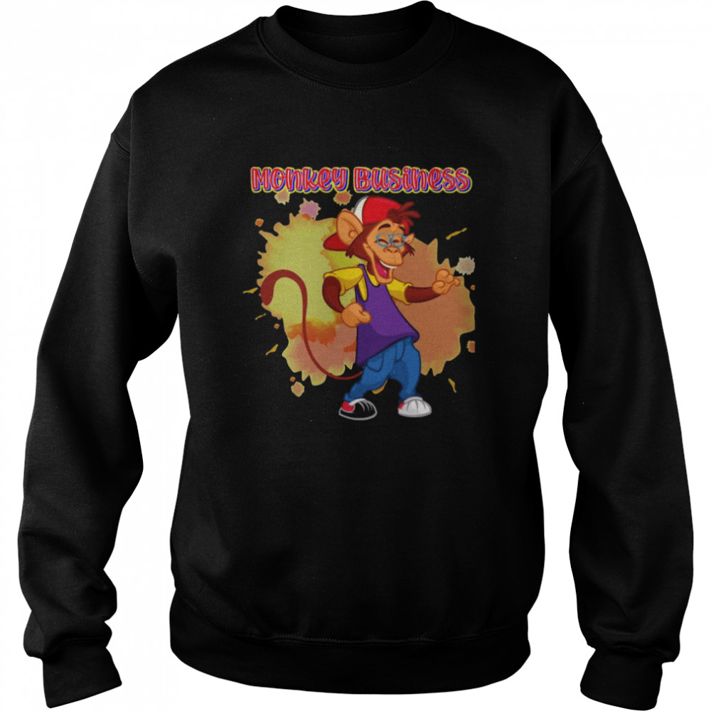 Monkey Business A Fun Design With A Cheeky Monkey Star shirt Unisex Sweatshirt
