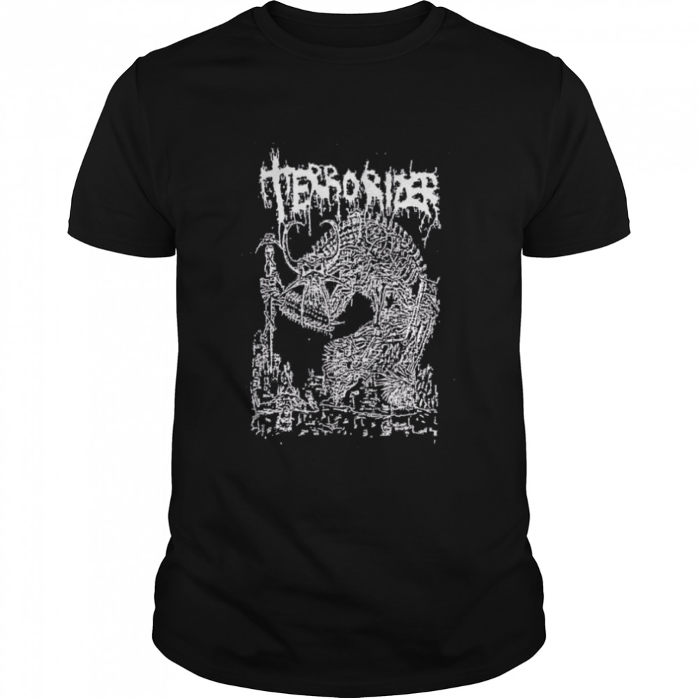 Retro Art Terrorizer Rock Band shirt