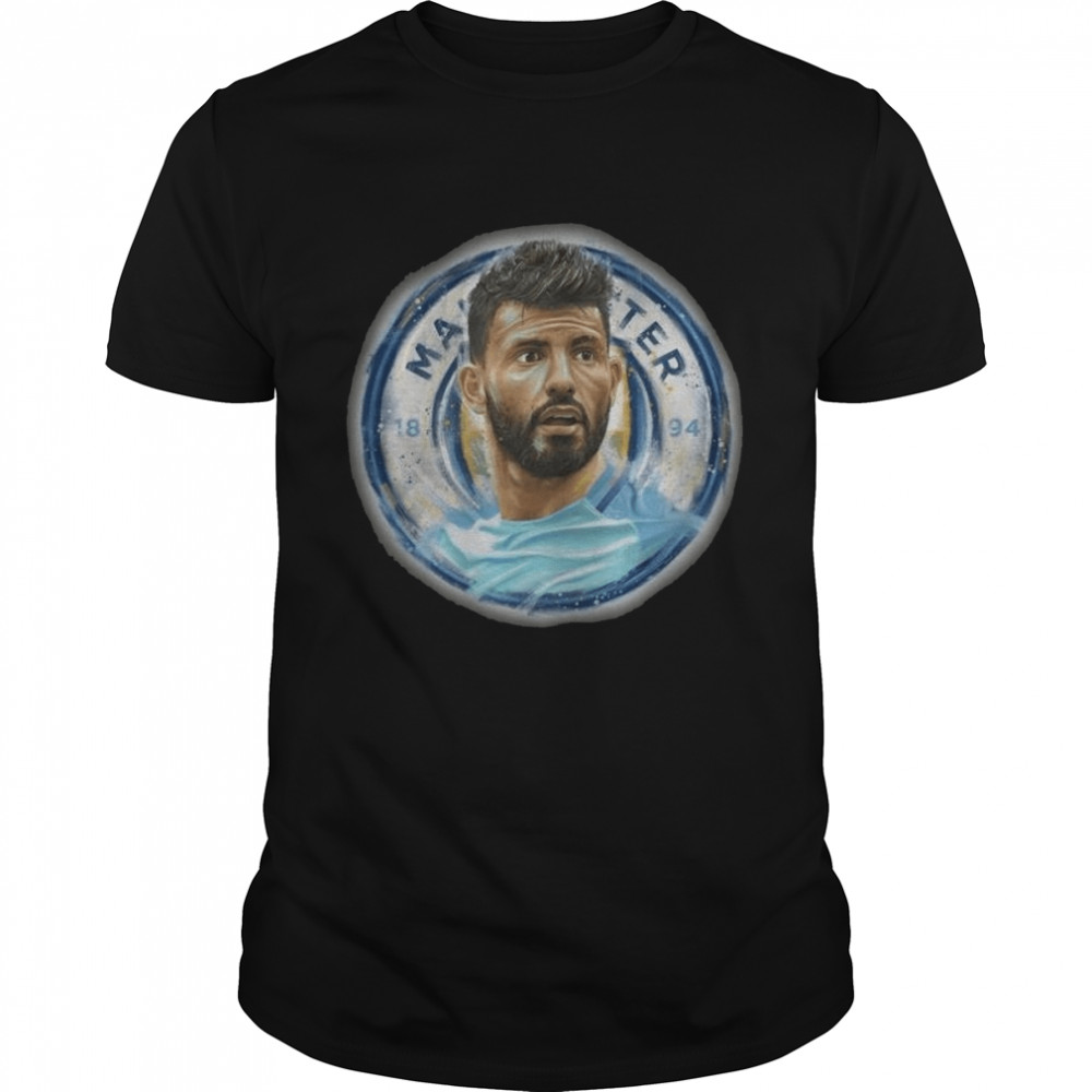 Sergio Aguero Football Manchester City Kun Aguero De Bruyne Champions T-Shirt