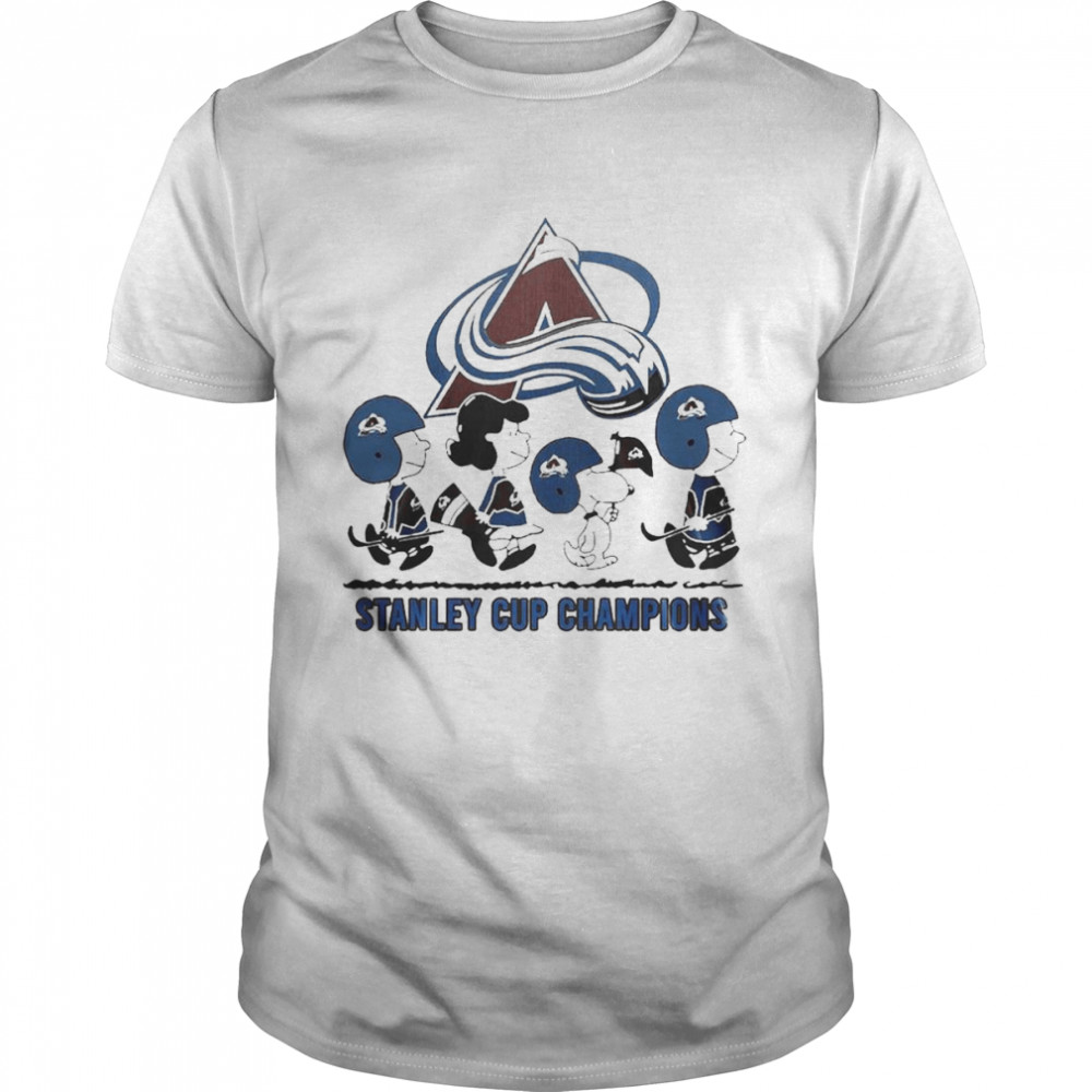 Snoopy And The Peanuts Colorado Avalanche Avc The Cup Champions Shirt