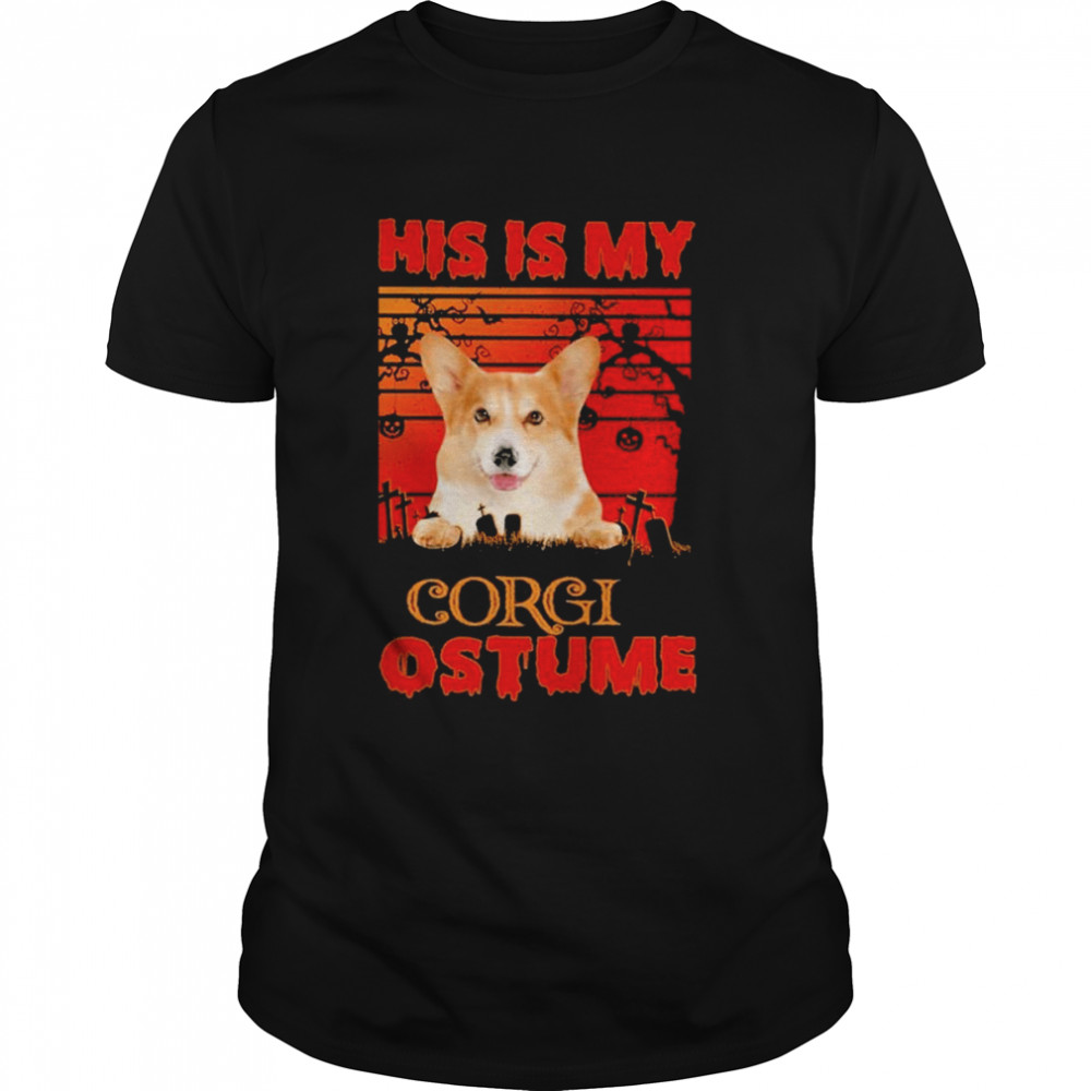 This is my Corgi Costume vintage Halloween shirt Classic Men's T-shirt