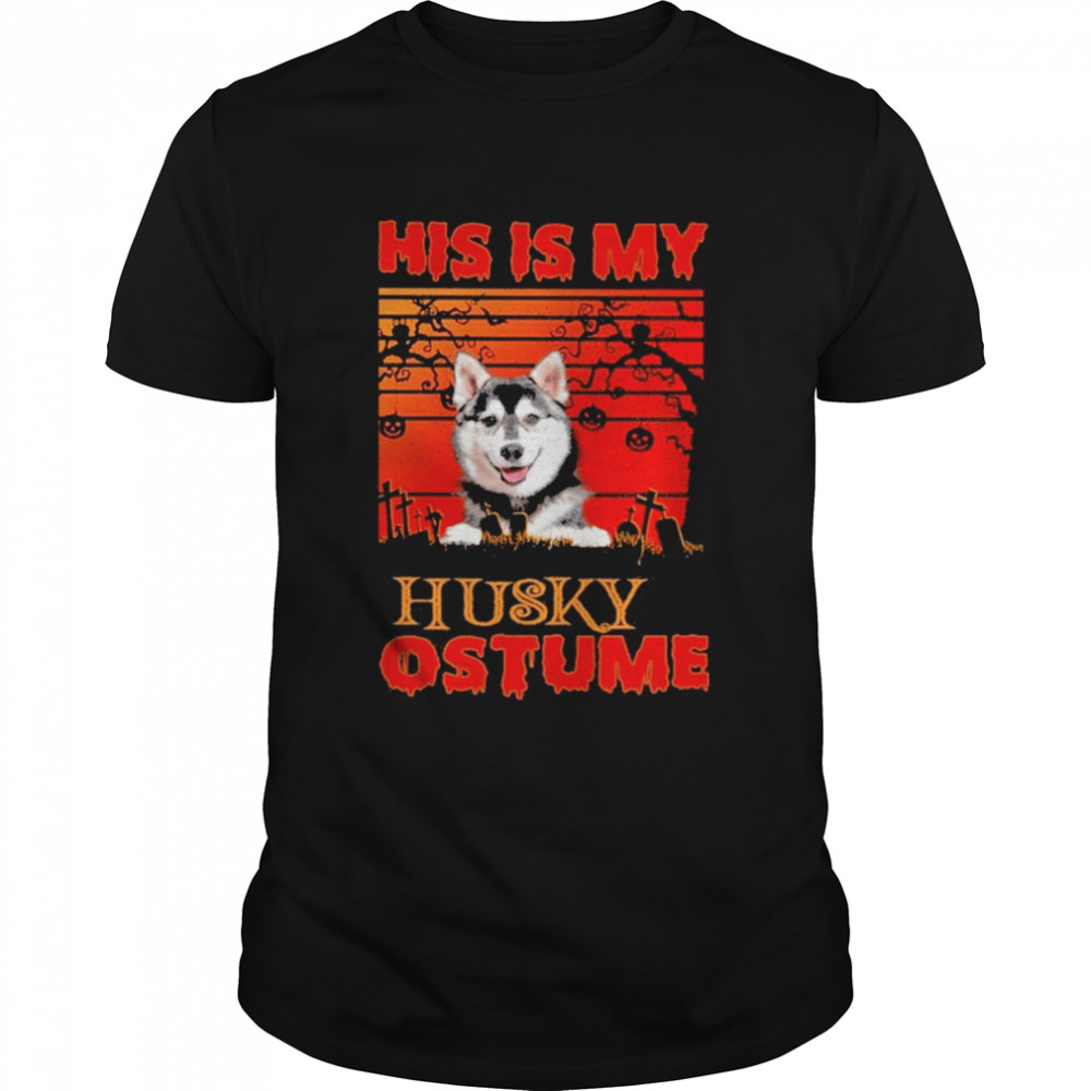 This is my Husky Costume vintage Halloween shirt