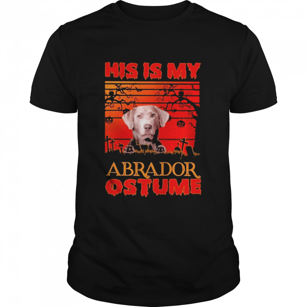 This is my Silver Labrador Costume vintage Halloween shirt Classic Men's T-shirt