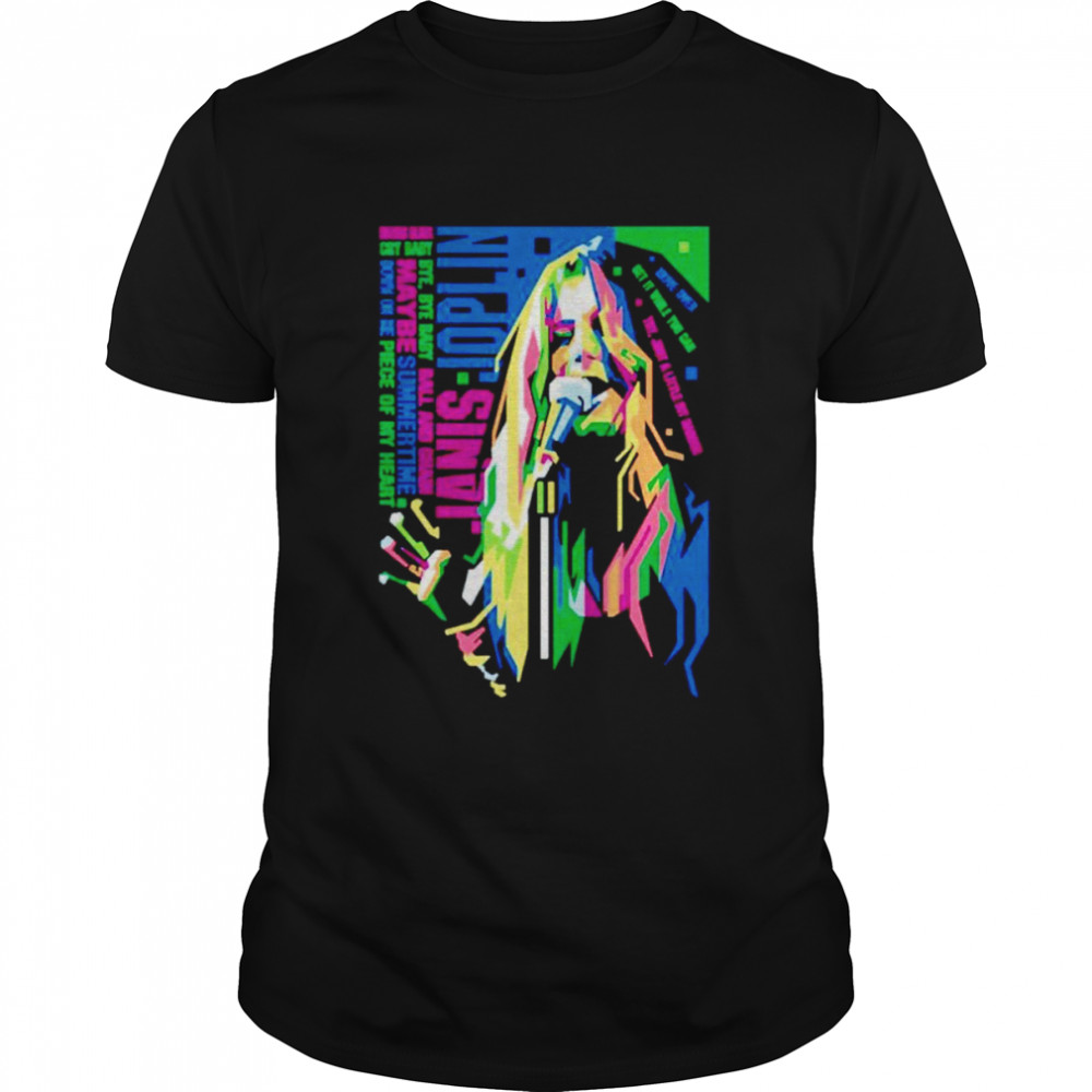 Vector Artwork Of Janis Joplin shirt