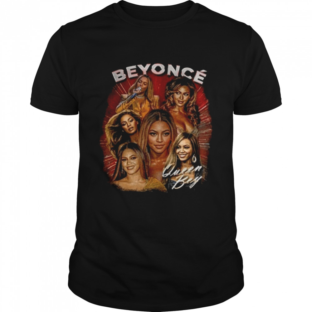 Vintage Beyonce Hip Hop Rap 90s Beyoncé Knowles Carter Bee Queen R And B shirt Classic Men's T-shirt