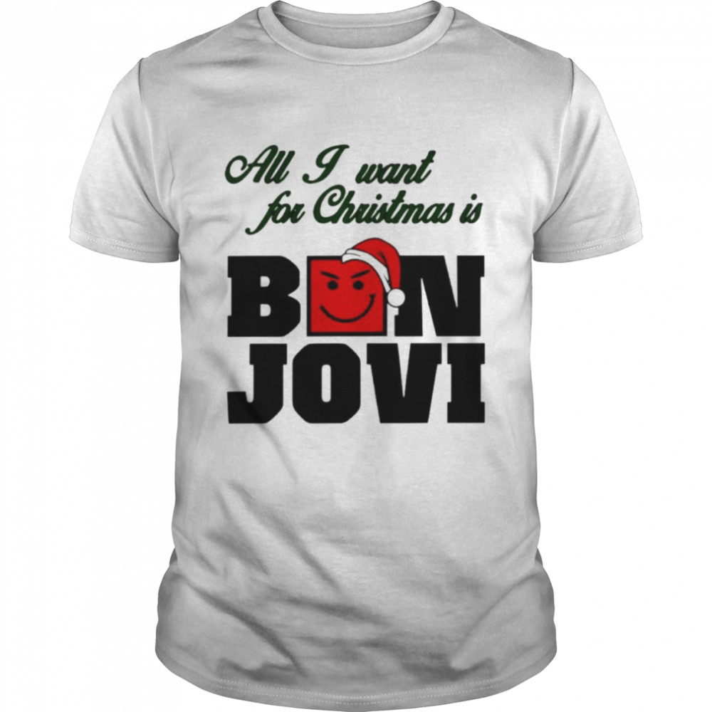All I Want For Christmas Is Bon Jovi Rock Band  Classic Men's T-shirt