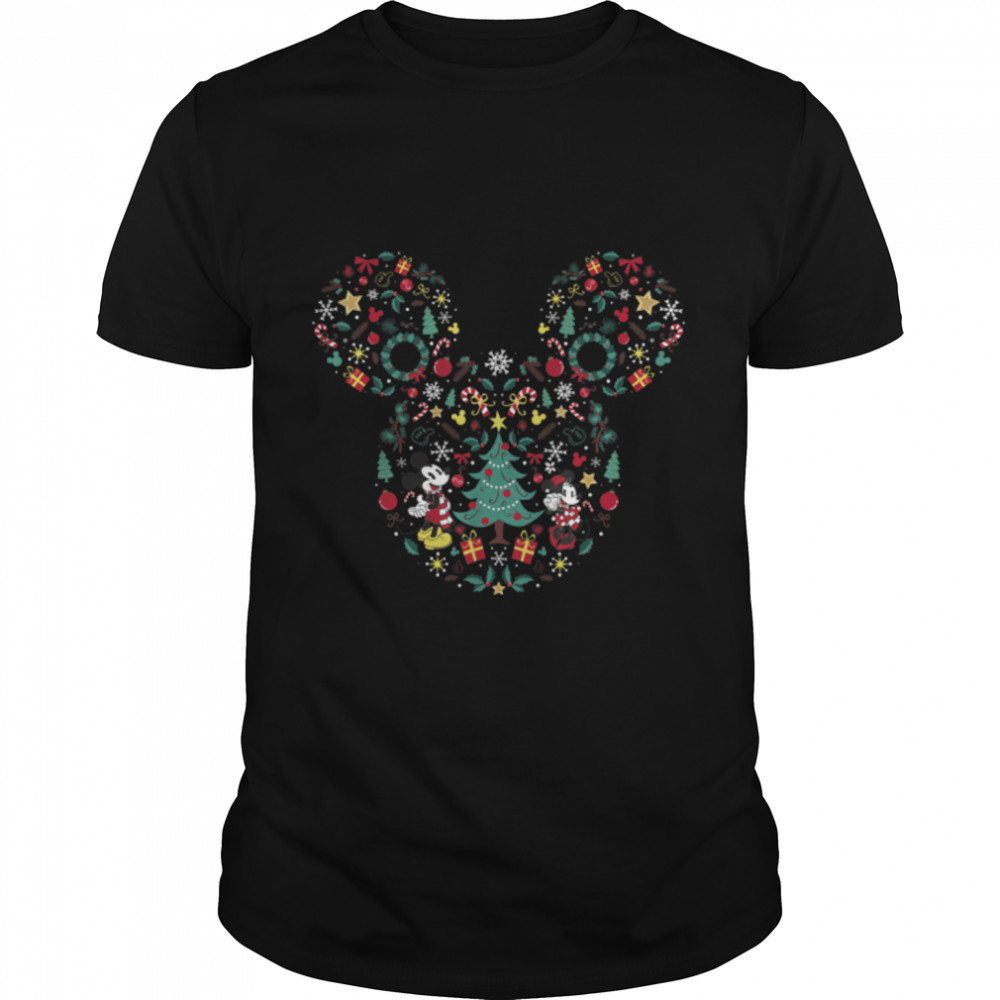 Disney Mickey And Minnie Christmas Mashup T- B081ZSKBVM Classic Men's T-shirt