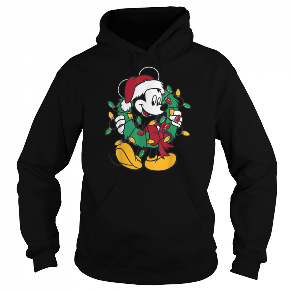 Disney Mickey Mouse Christmas Lights T- B07G7R2X69 Unisex Hoodie