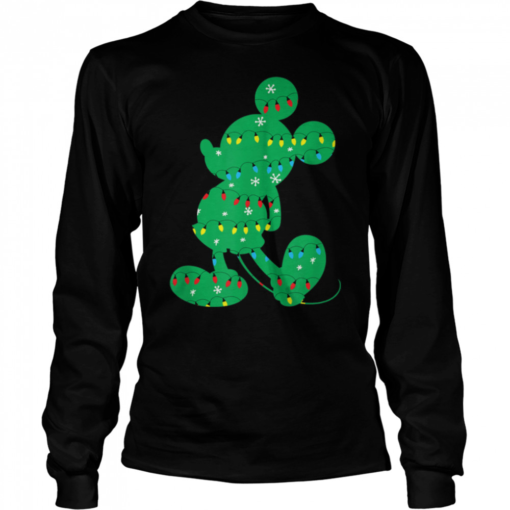 Disney Mickey Mouse Holiday Lights T- B07KRXY7SQ Long Sleeved T-shirt