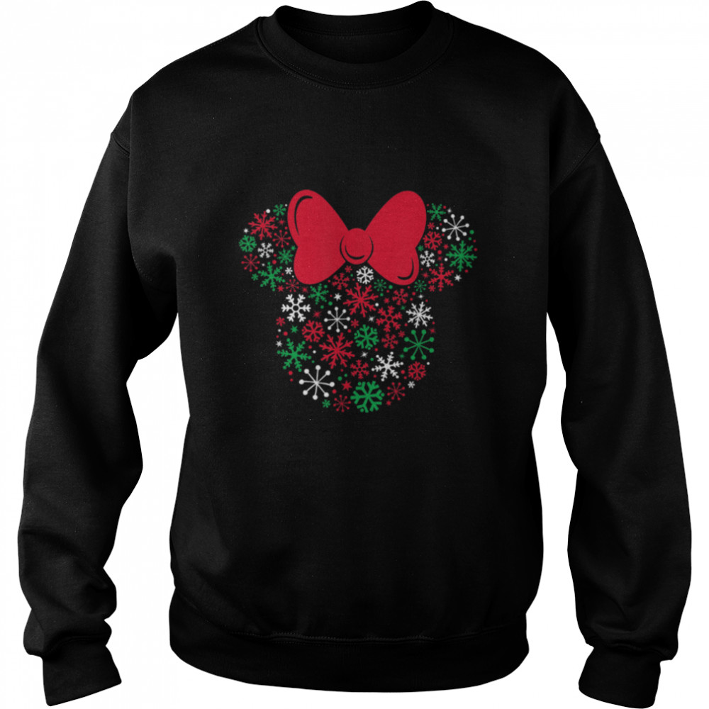 Disney Minnie Mouse Icon Holiday Snowflakes T- B07YNJSLJZ Unisex Sweatshirt