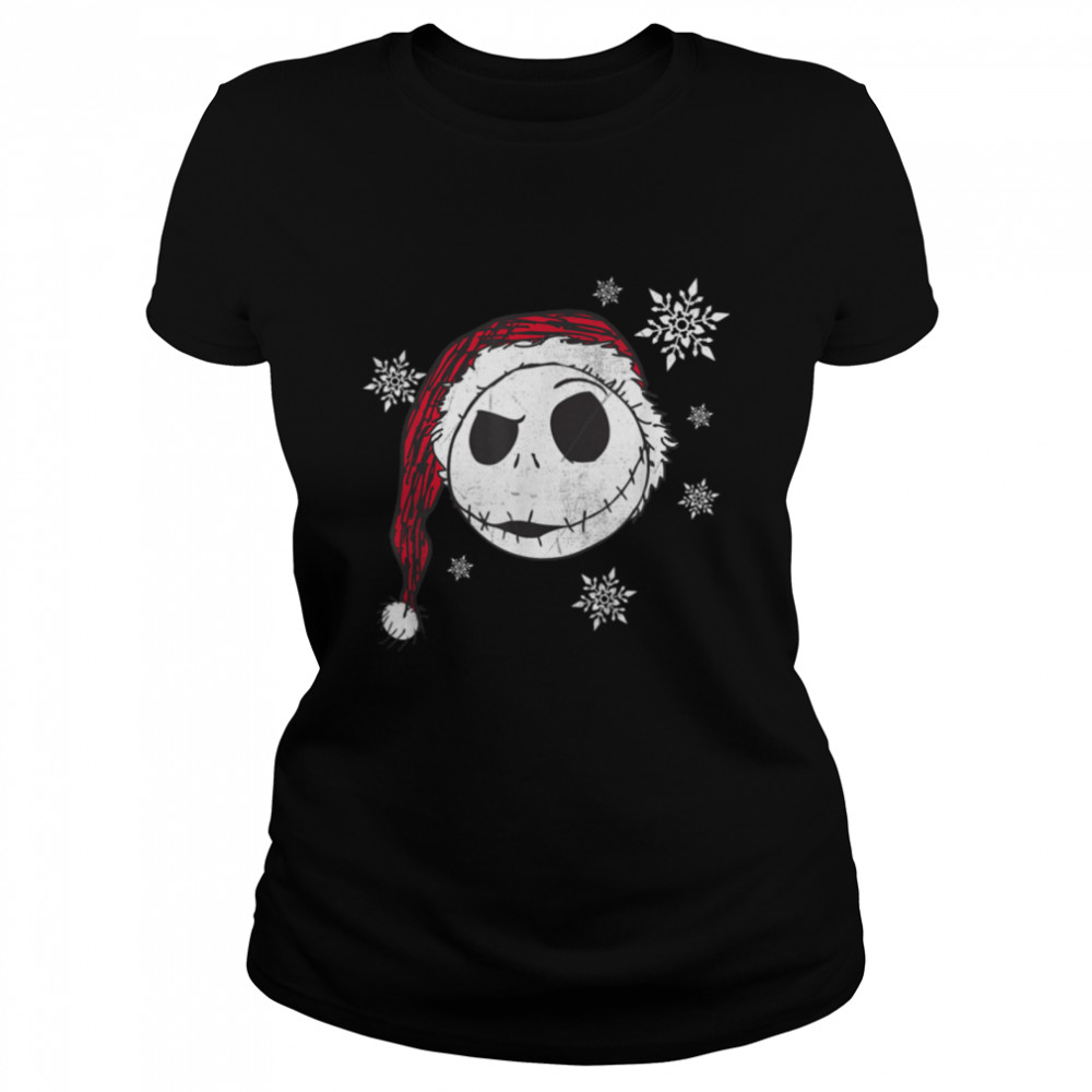 Disney Nightmare Before Christmas Snowflake Holiday T- B07KVKCN84 Classic Women's T-shirt