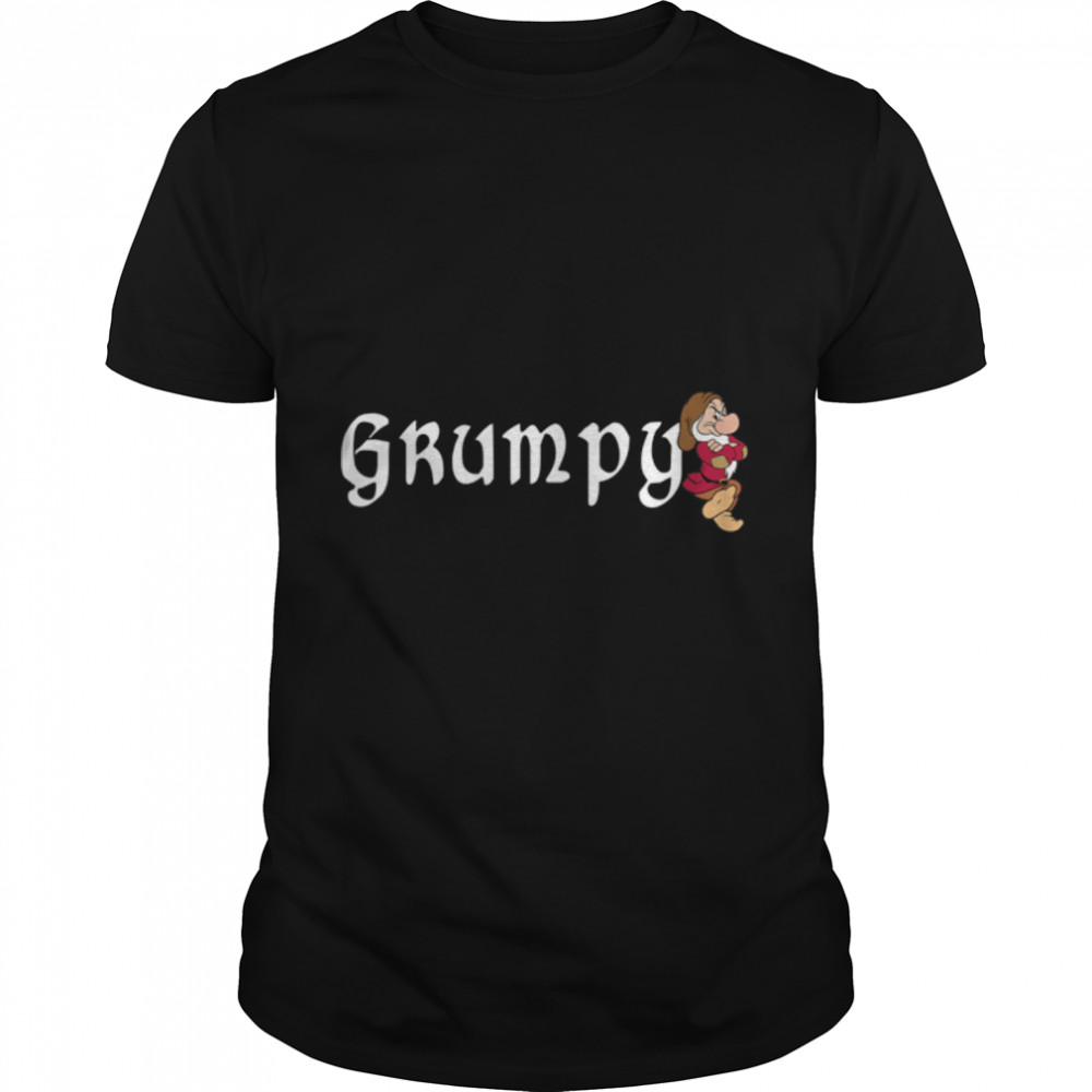 Disney Snow White Grumpy Leaning On Name Banner T-Shirt B08SKGZQNF