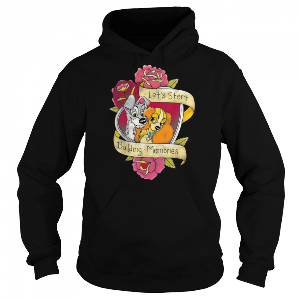 Disney The Lady And The Tramp Let's Start Building Memories T- B084YBZ4C5 Unisex Hoodie