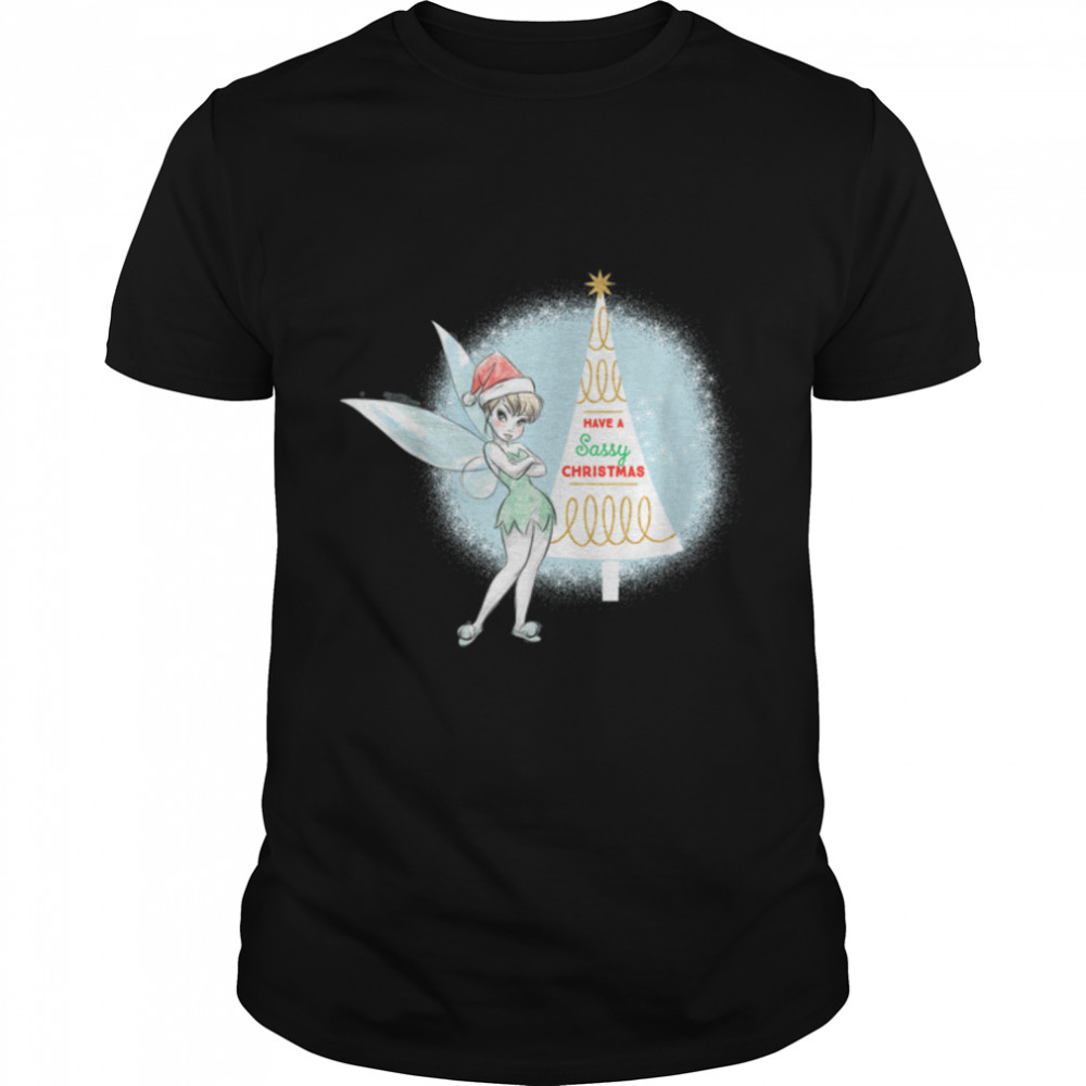 Disney Tinker Bell Sassy Christmas Holiday T-Shirt T-Shirt B07M98NKPY