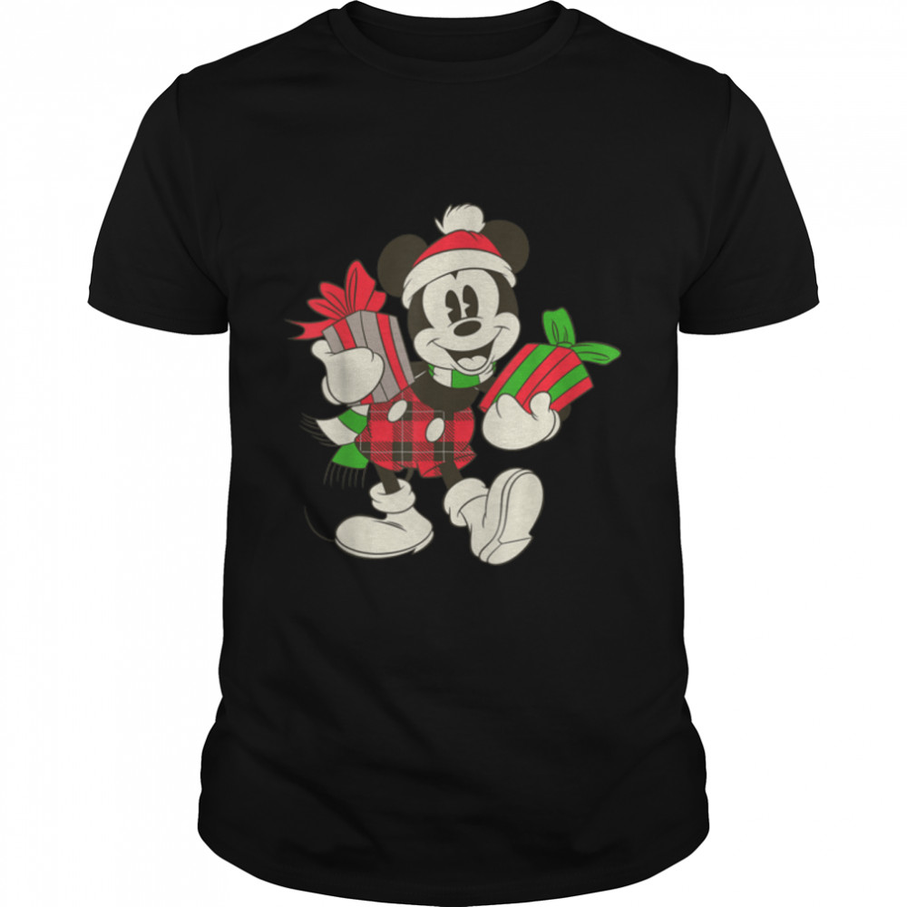Disney Vintage Mickey Mouse Holiday Gifts T-Shirt B07MGL6ZB6