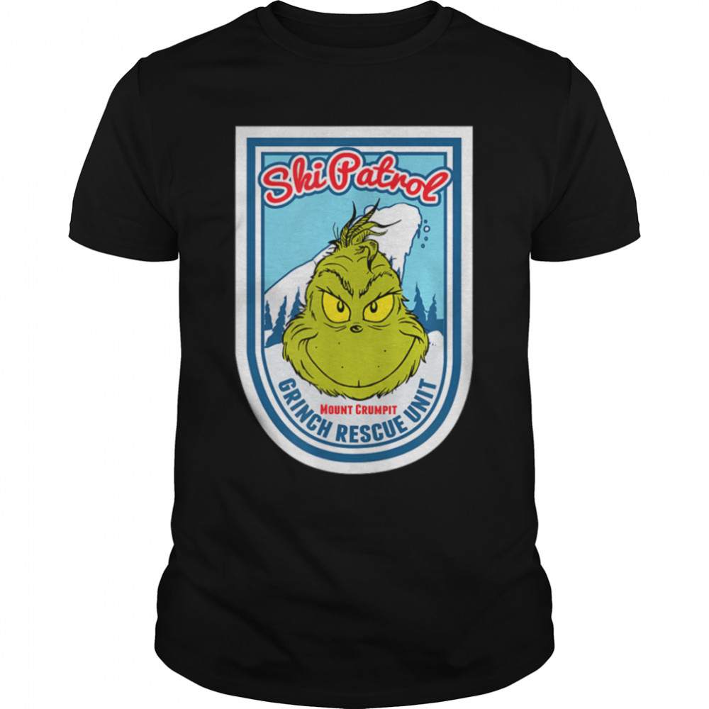 Dr. Seuss Grinch Ski Patrol Rescue Unit T-shirt B07PHZ73QP