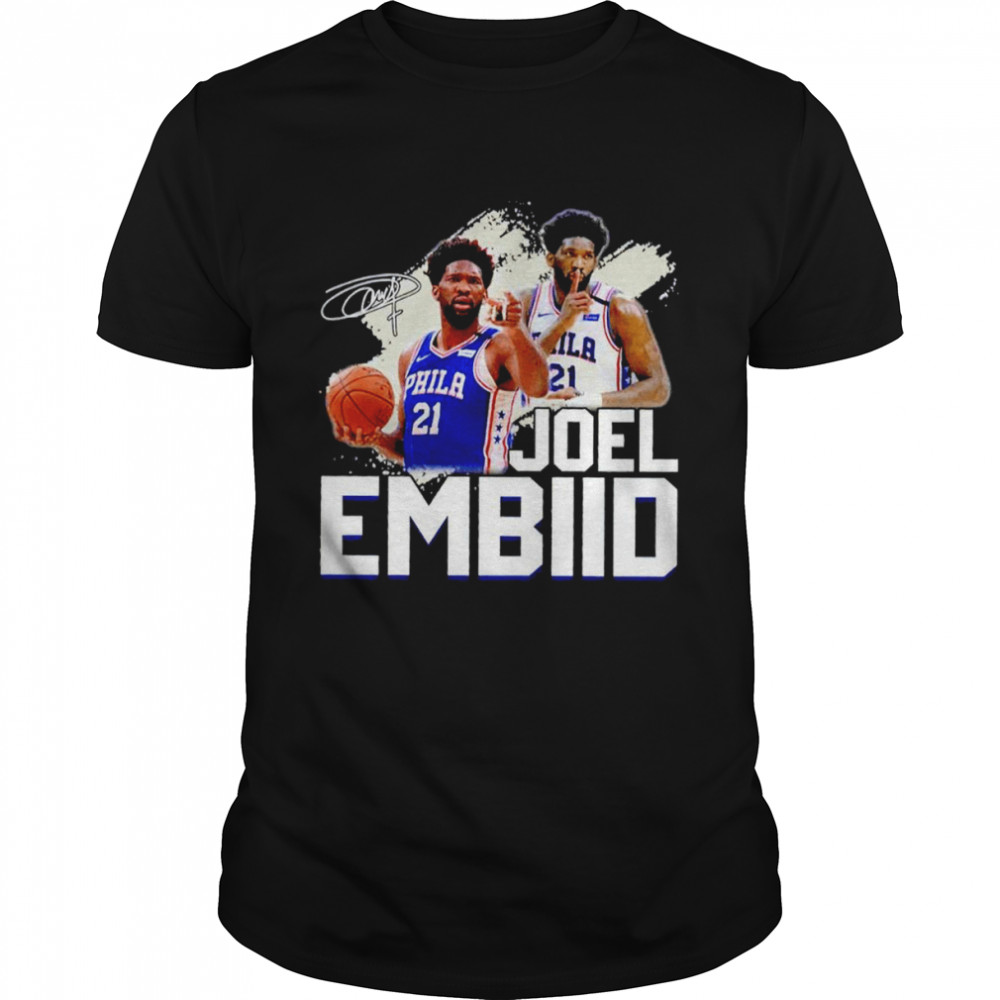 Joel Embiid Philadelphia 76ers signatures T-shirt