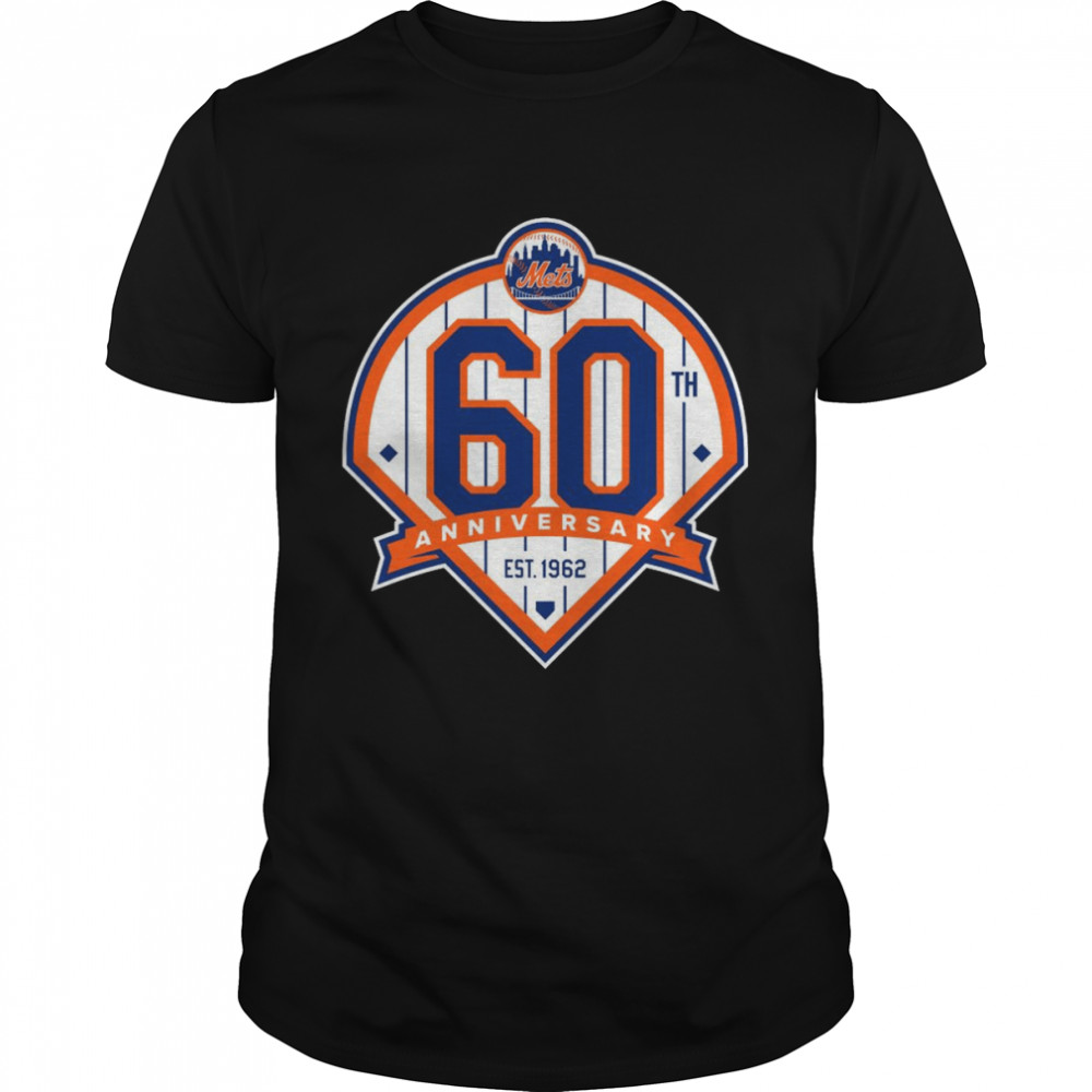 New York Mets 60th Anniversary Logo Retro Shirt