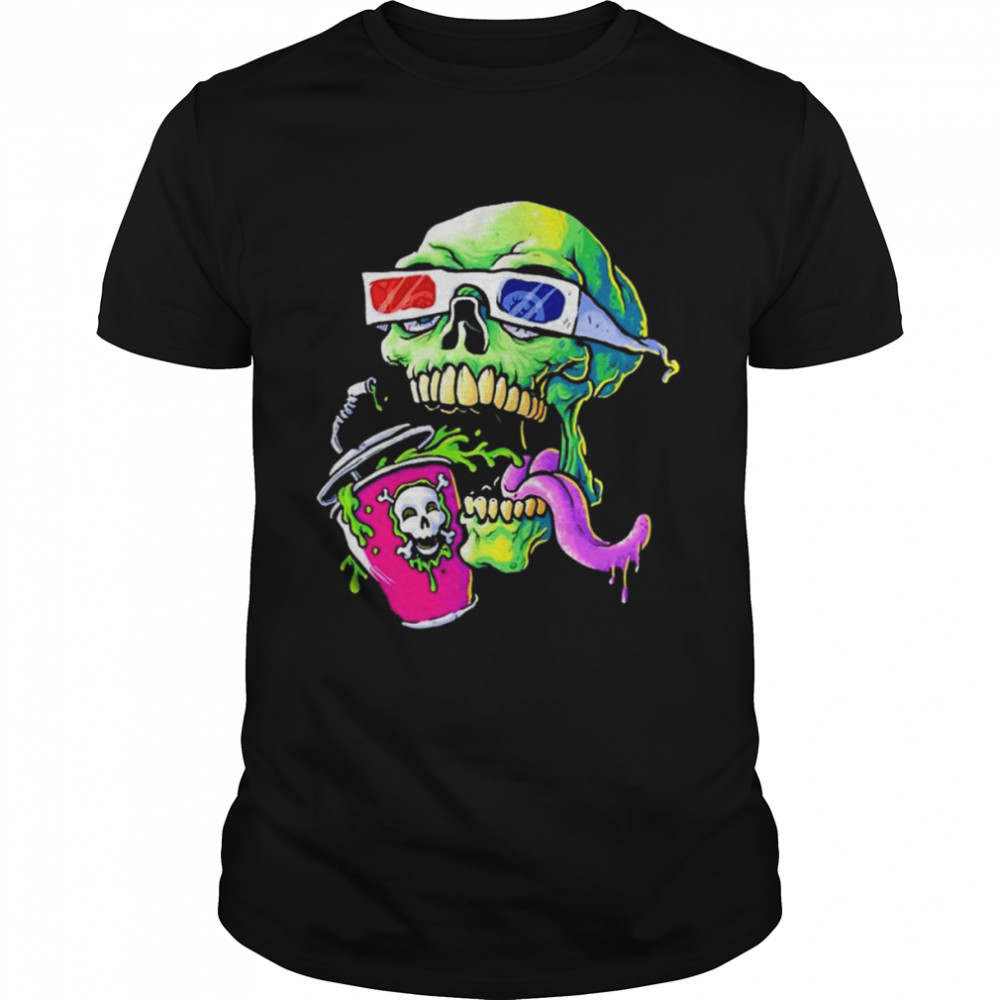 Skull Zombie Drink Coffee shirt