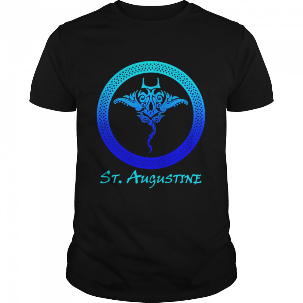 St. Augustine Florida Vintage Tribal Stingray Vacation Shirt