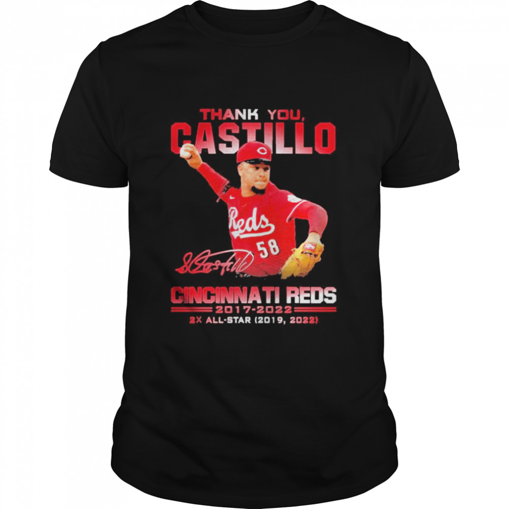 Thank You Castillo Cincinnati Reds 2017-2022 2x All Star 2019 2022 signature shirt