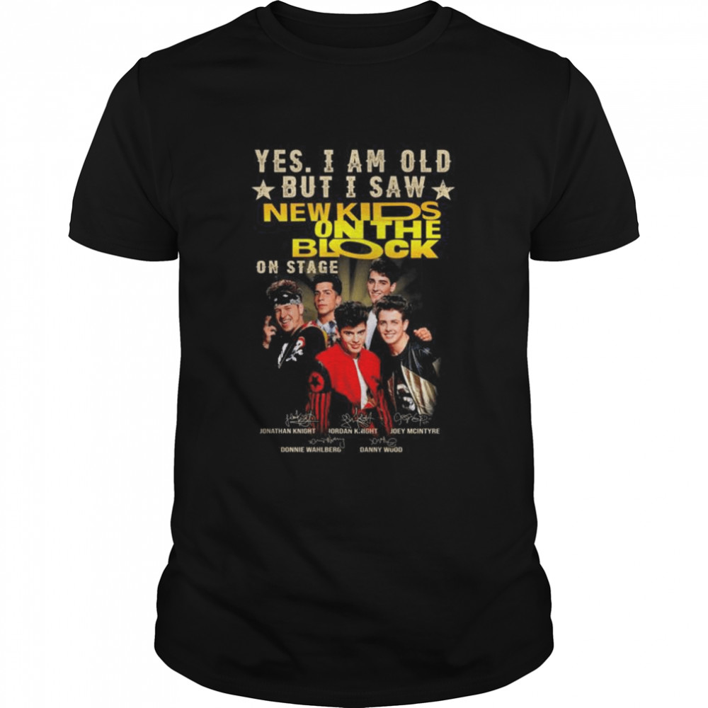 Yes I am old but I saw New Kids On The Block signatures shirt