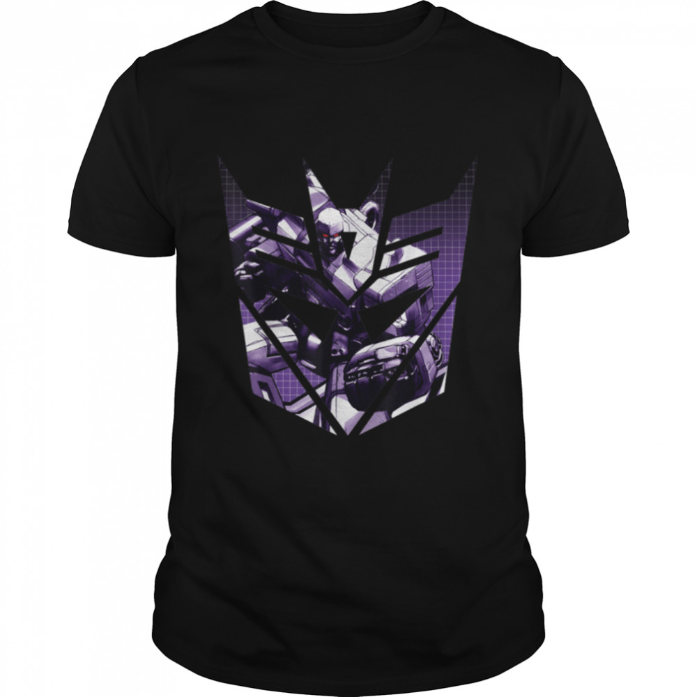 US Transformers + Logo Decepticon Shield Megatron 01 White_H T-Shirt B09MR7FCCV