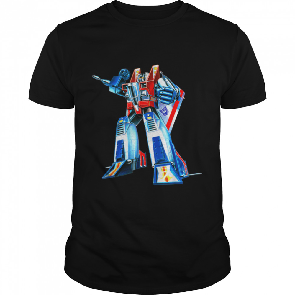 US Transformers Starscream G1 Box Art 01_H T- B09LDDDTHM Classic Men's T-shirt