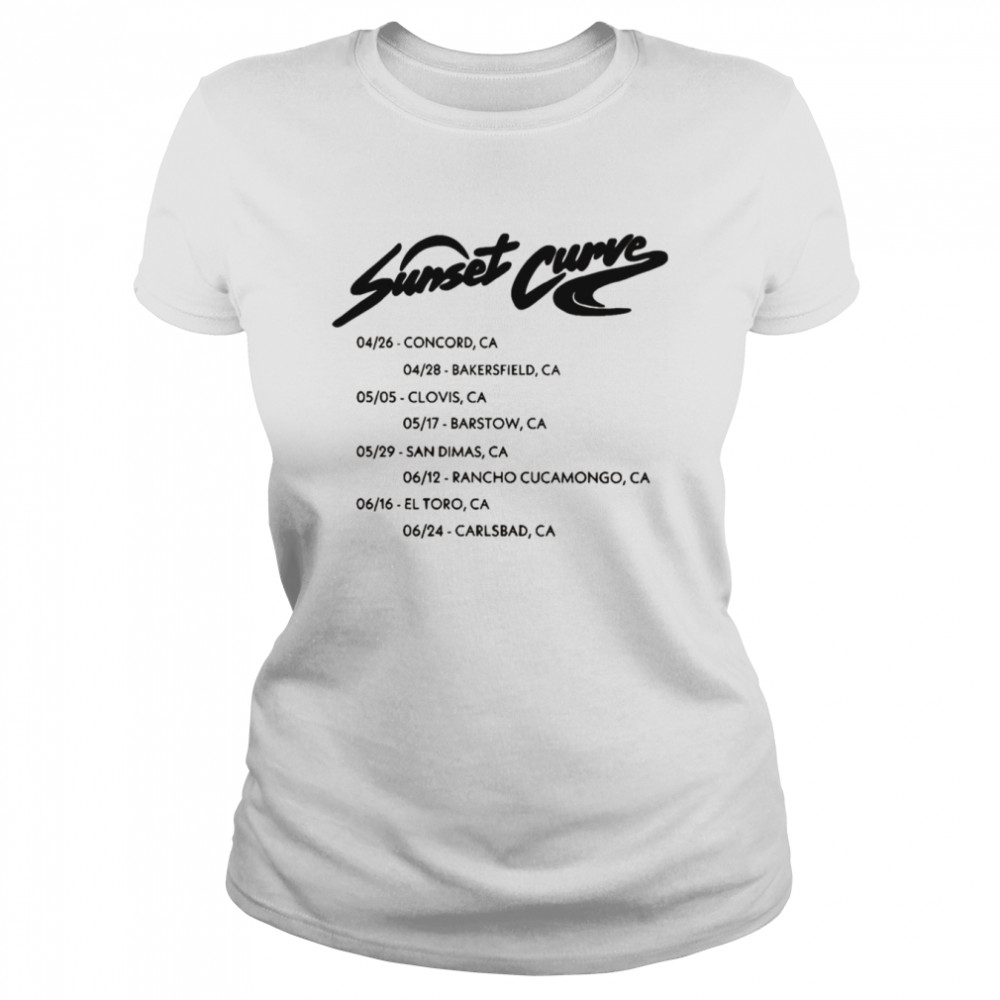 1995 Summer Tour Sunset Curve shirt Classic Women's T-shirt
