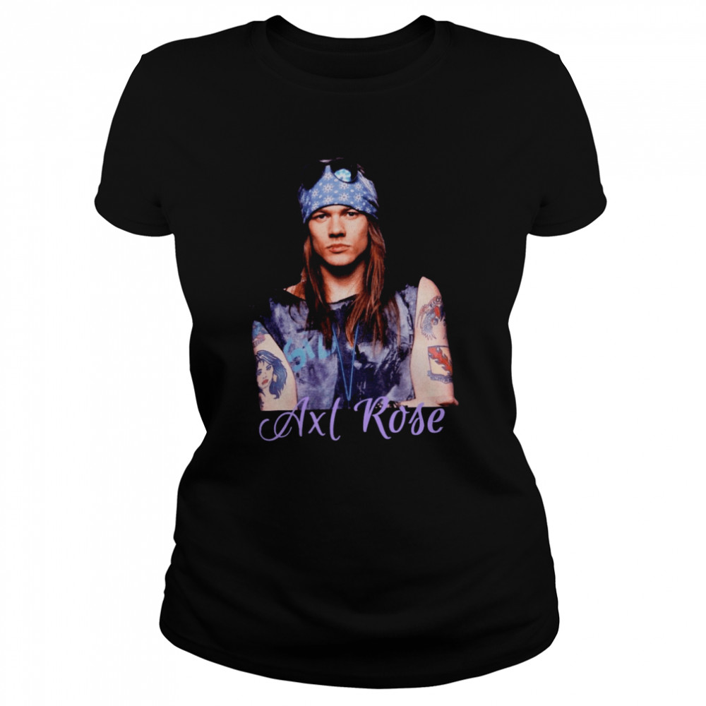 Axl Rose Singer Pop Rock Art shirt Classic Women's T-shirt