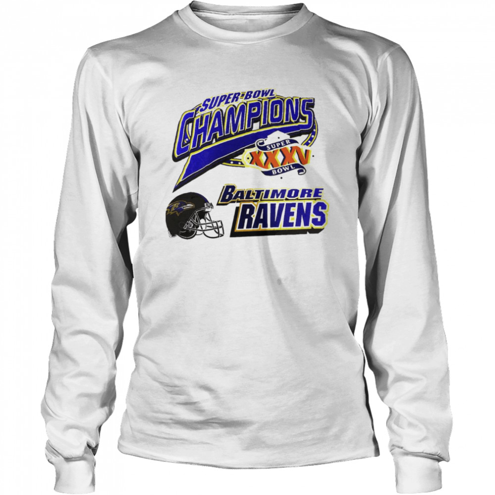 Baltimore Ravens Super Bowl Champions shirt Long Sleeved T-shirt