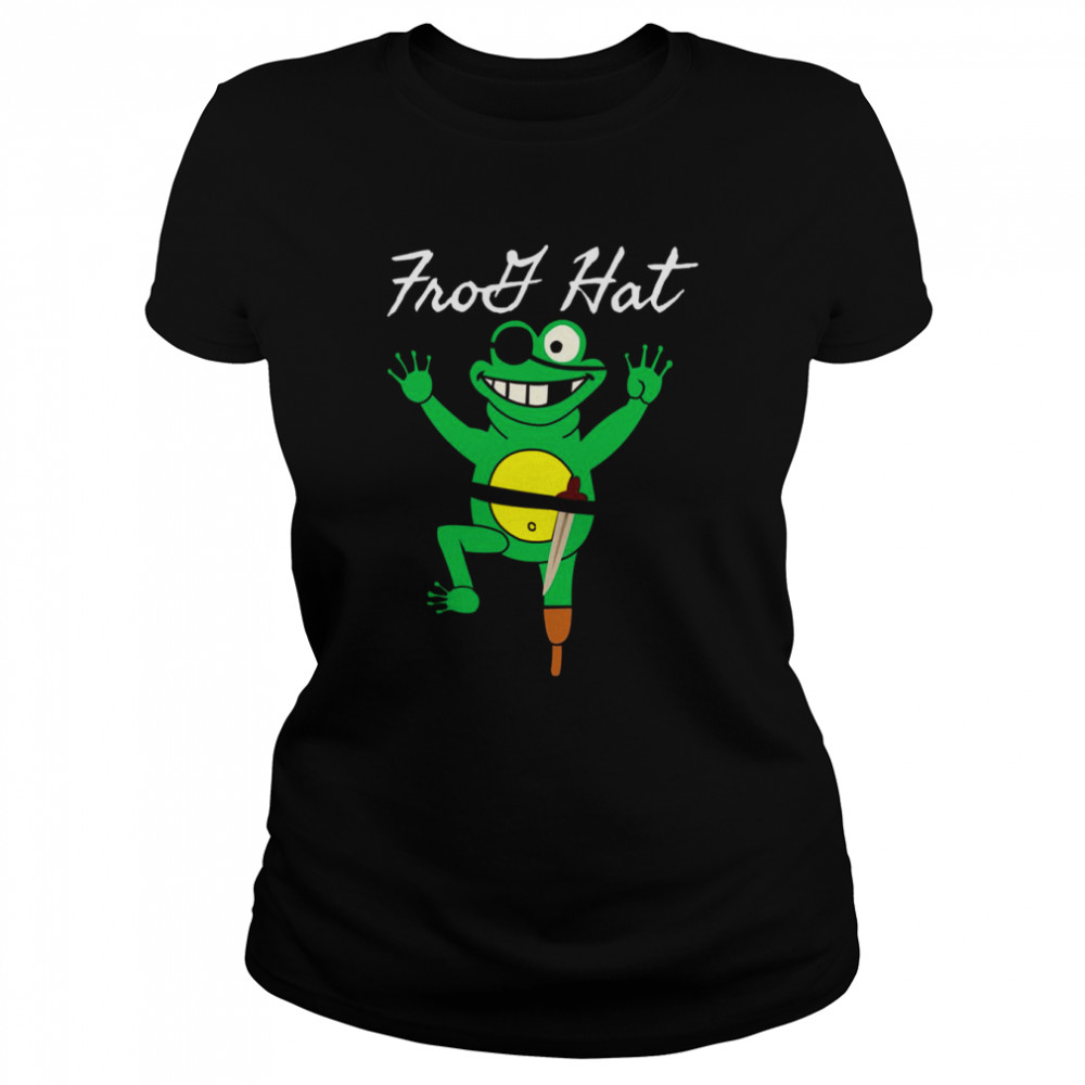 Barber Frog Hat Garf shirt Classic Women's T-shirt