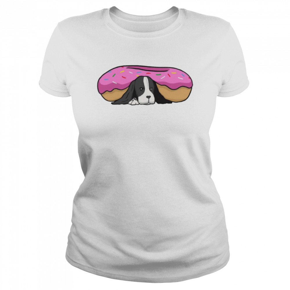 Beagle Beagle On Donut Husky Donut shirt Classic Women's T-shirt