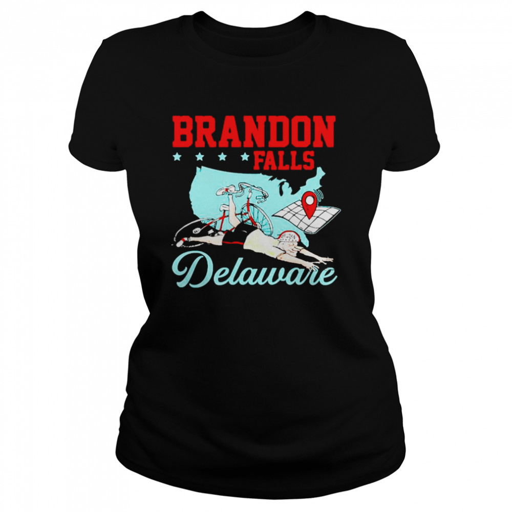 Brandon falls delaware Joe Biden bike ride T-shirt Classic Women's T-shirt