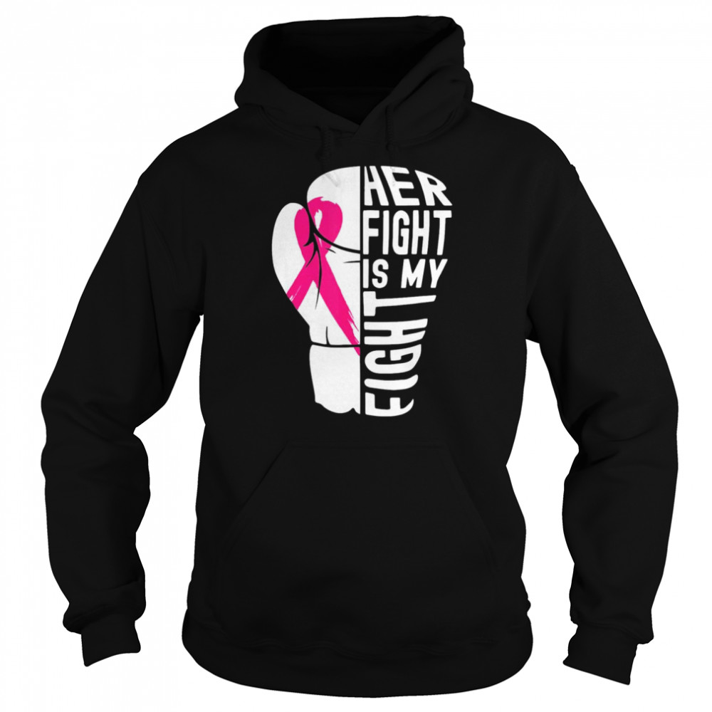 Breast Cancer Awareness Husband Support Squad T- Unisex Hoodie