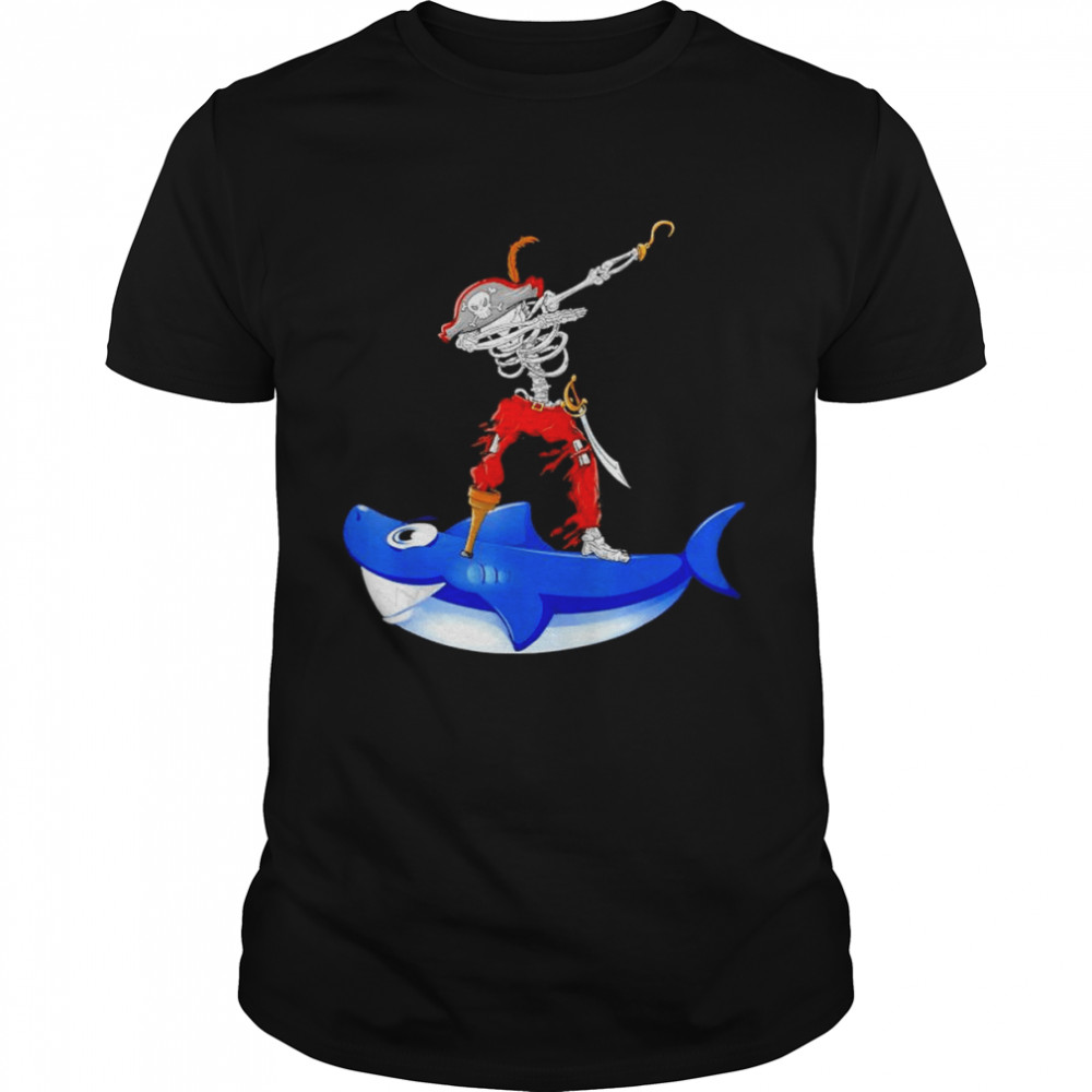 Dabbing Pirate and Shark Pirate Halloween Costume T-Shirt