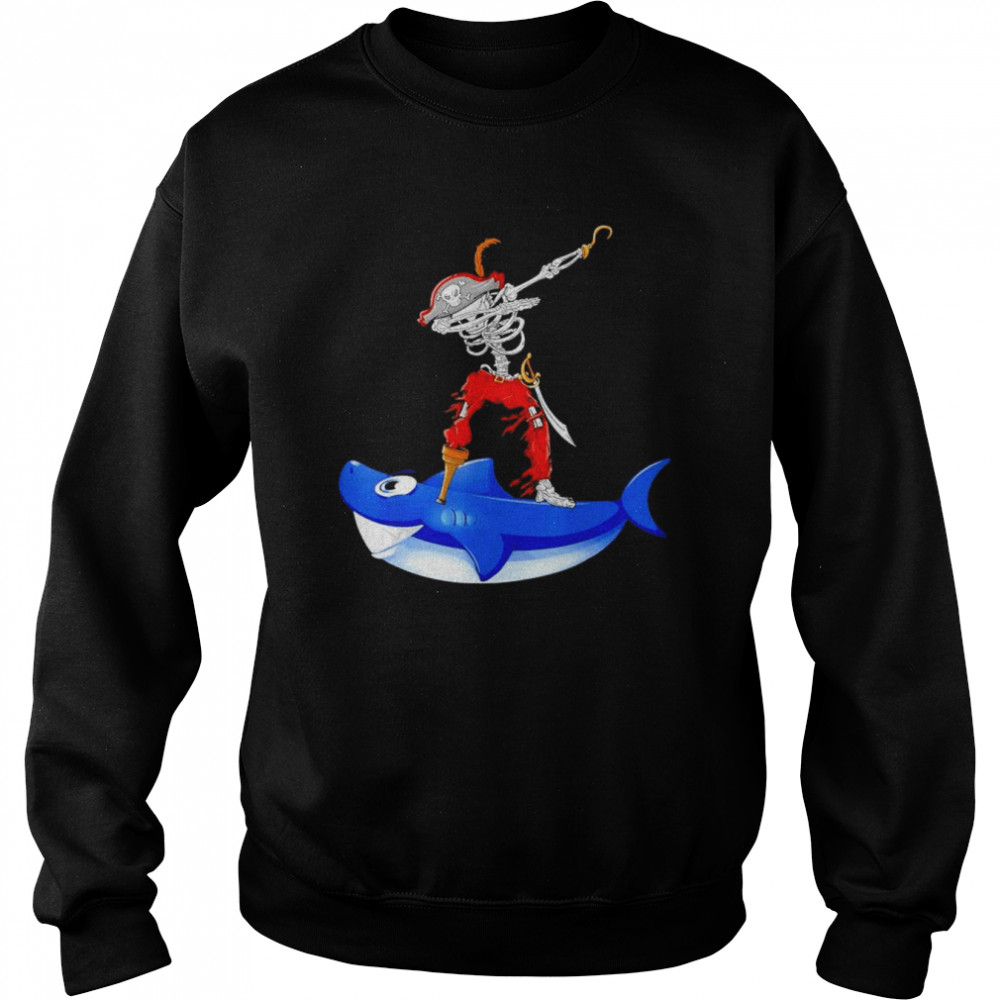 Dabbing Pirate and Shark Pirate Halloween Costume T- Unisex Sweatshirt